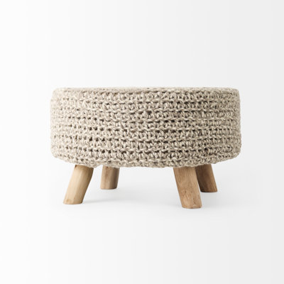 Laverty Solid Wood Accent Stool by Dakota Fields