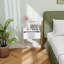 HOMCOM Floating Bedside Table Wall-Mounted Nightstand White