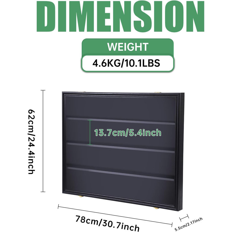 MUKE 30.7'' W 2.17'' D PVC Player Card Case