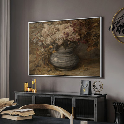 Reproduction botanique rétro - Toile tendue avec châssis encadré LXIV