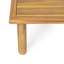 Table basse d'extérieur en bois d'acacia massif avec plateau à lattes Laguna