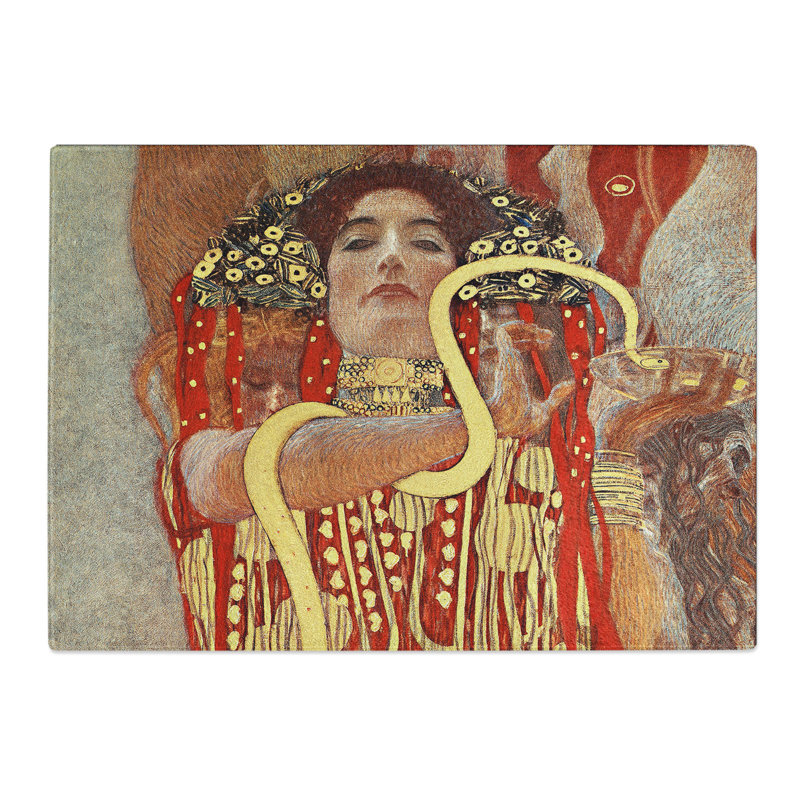 Hygeia by Gustav Klimt Chopping Board, 0.4cm H x 28.5cm W x 39cm L