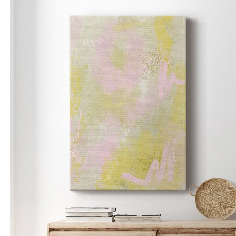 Lily's Laugh I - peinture sur toile tendue, H 18 po x l 12 po x P 1 po