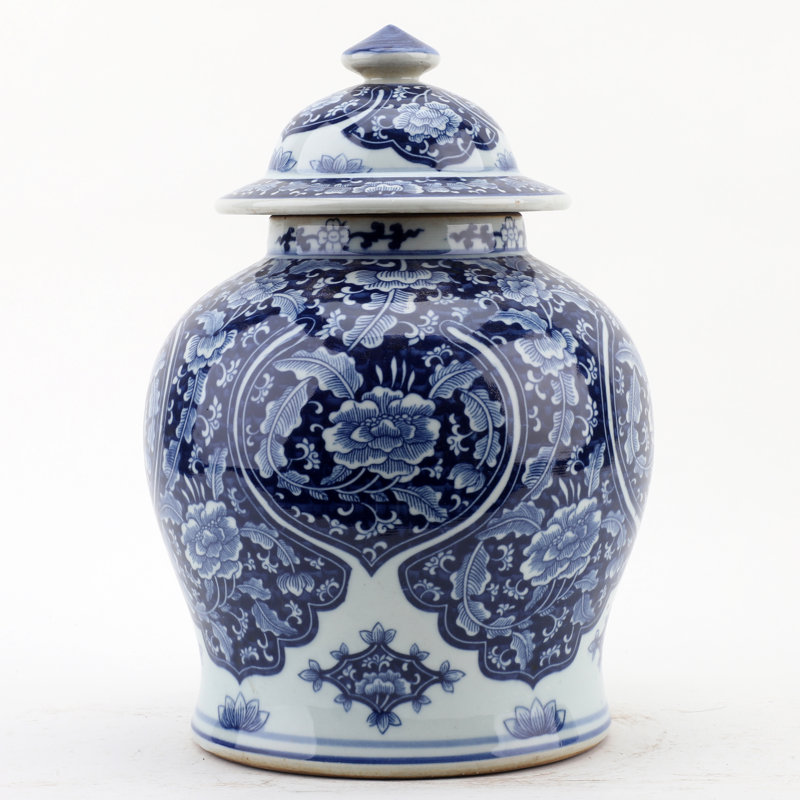Handmade Porcelain China Ginger Jar
