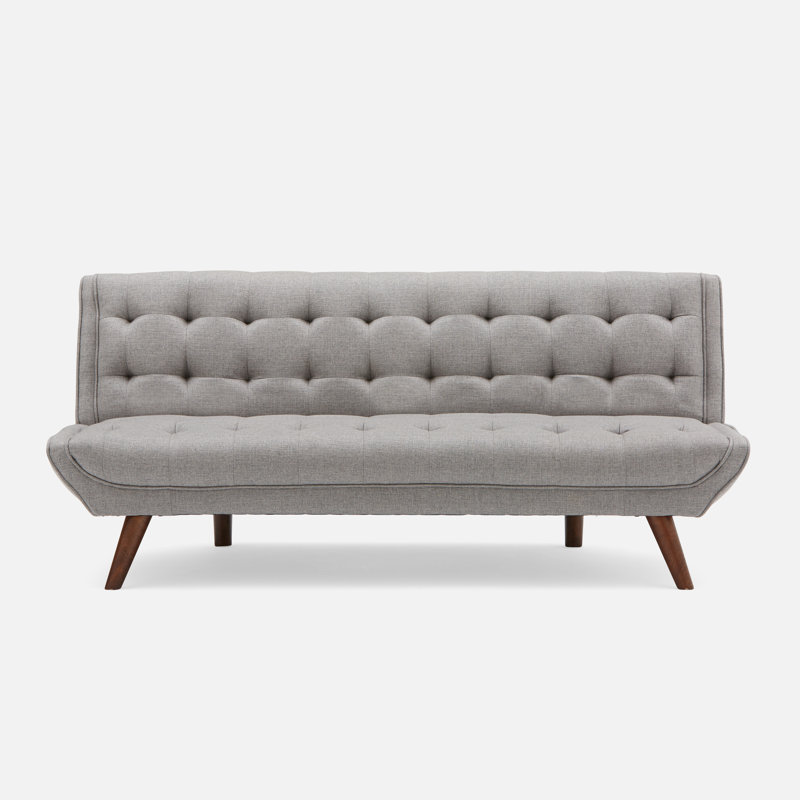 Lahr Twin 73'' Upholstered Convertible Sofa, Gray
