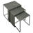 3-Piece Rectangular Metal End Table Set