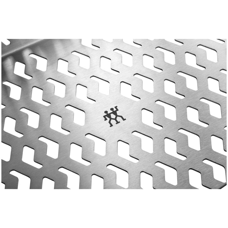 BBQ+ Dishwasher Safe Stainless Steel Grill Basket, 2.56'' H x 13.98'' W x 7.68"