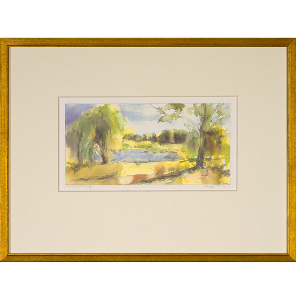 Willows Edge Print by Daughdrill