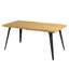 Ensemble de table de salle à manger moderne 4 pièces pour 4 personnes avec chaises pivotantes Ross, conception peu encombrante-2105698351-2105698346