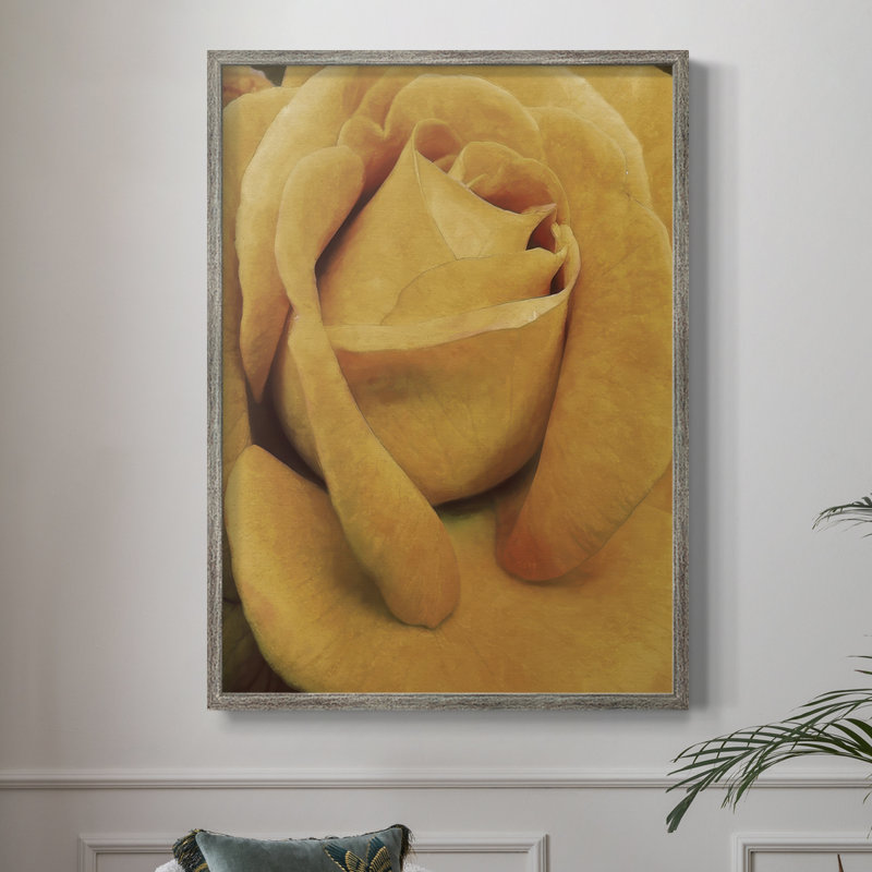 «Soft Flower Petals IV», reproduction encadrée - bois massif, H 11 po x l 9 po
