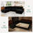 Brunella 111.4'' W Corduroy Modular Sleeper Sectional with Storage-818858857