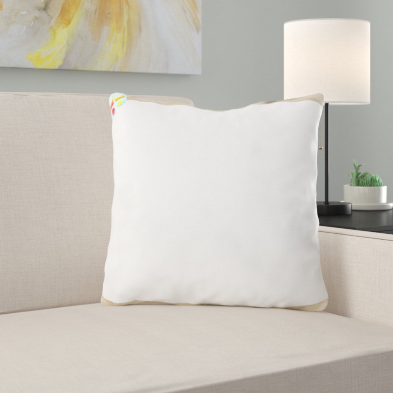 Housse et insert de coussin carré d'extérieur Urias Paints, Microsuède, Intérieur