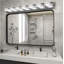 Meuble-lavabo rotatif à 7 lumières DEL sur miroir Chrome-129900002-129900007-129899995-129899996