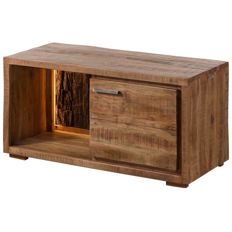 BARK Solid Wood 88cm W Chest of Drawers