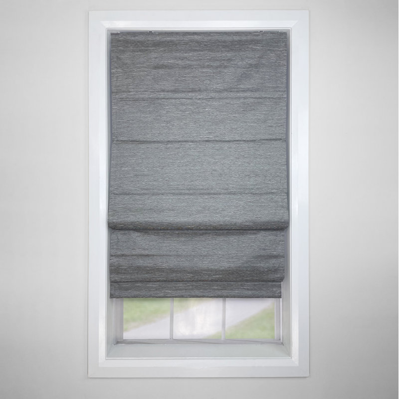 Store romain occultant Petrin, L 48 po x L 63 po, gris