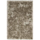 Chandra Rugs Giulia Collection Plush Modern Contemporary Hand-Woven Silver White Grey Shag Polyester Pile Material Handmade Area Rug