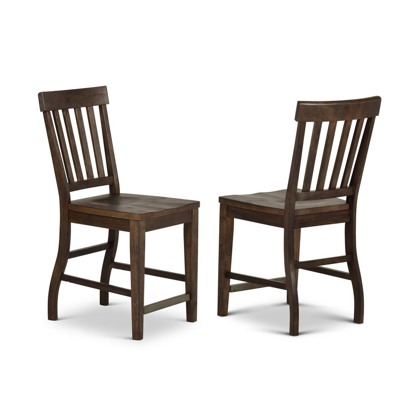 Tabouret de comptoir 24 po Sevenoaks, Chêne foncé