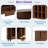 Fluted Liquor & Coffee Bar Cabinet With 6 Wine Racks, 3 Glass Holders, 1 Large Storage Drawer And 4 Hidden Side Storage Compartments-820497022