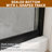 44"–48" W x 70" H Sliding Framed Shower Door with 6mm ANSI Tempered Glass, Gray Tinted Finish.