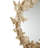 Mariko Gold Metal 3D Butterfly Wall Mirror 28" x 5" x 28"