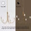 Lustre empire à DEL 5 lumières de style bougie Chrispen