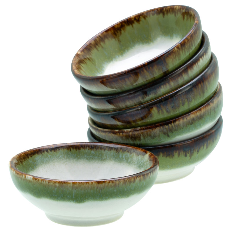 Cascade Blue Soy Bowl, Green/cream