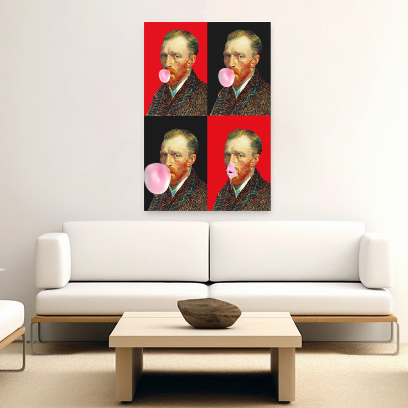 Art contemporain contemporain surréel, H 60 po x l 40 po