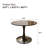 Modern Finish Round Dining Table with Steel Base and MDF Top