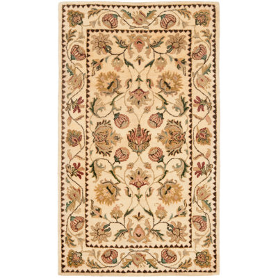 Molter Bergama Hand Tufted Wool Floral Rug