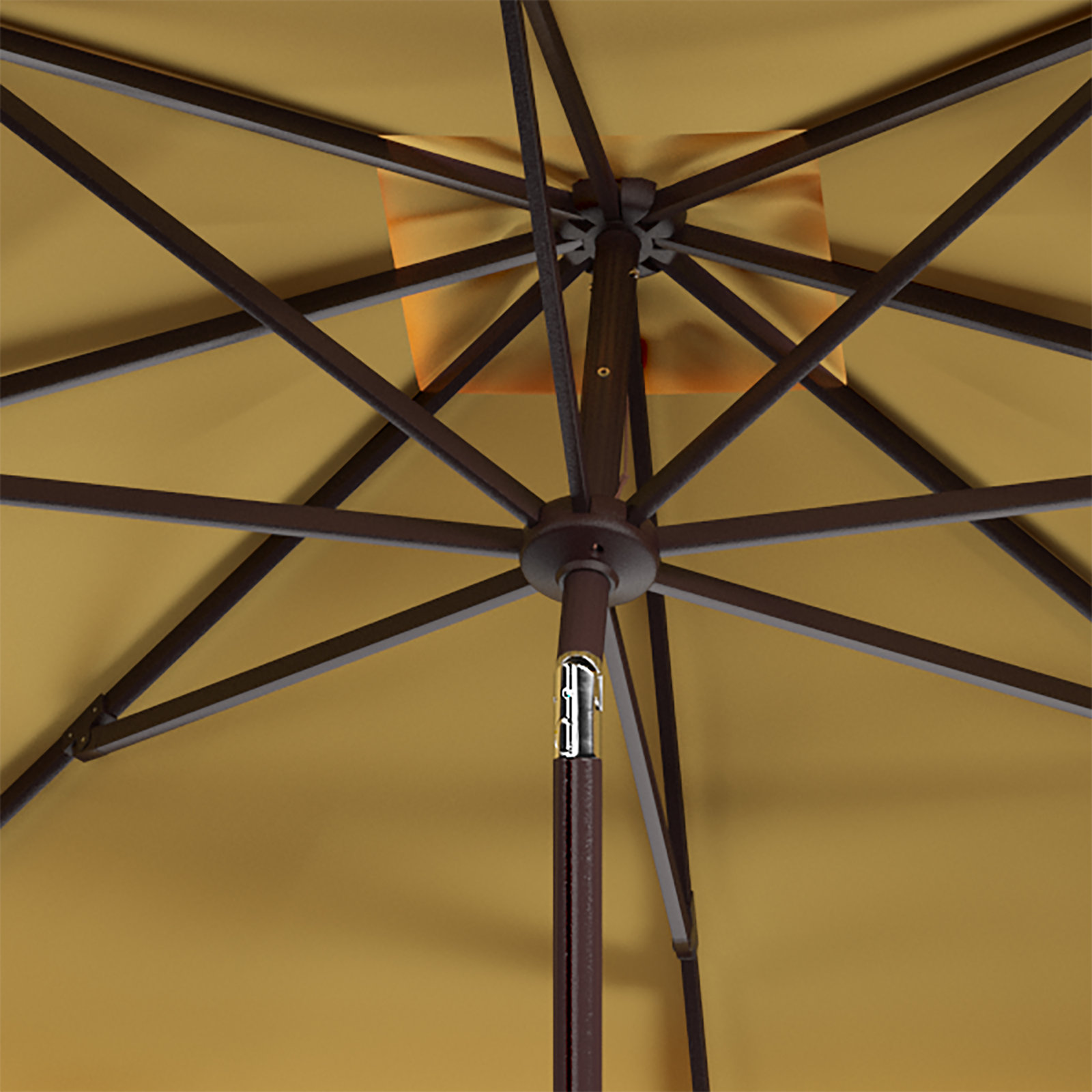 Lincoln 90'' Outdoor Umbrella, Yellow