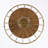 round shape patio table with metal base