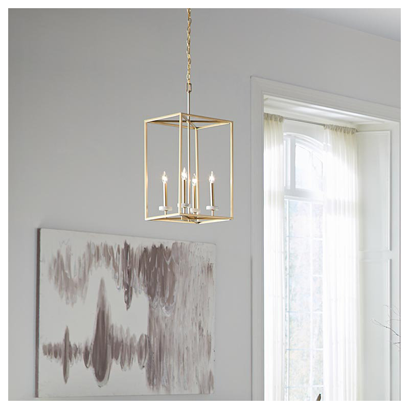 Lustre rectangulaire unique à 4 lumières Perth