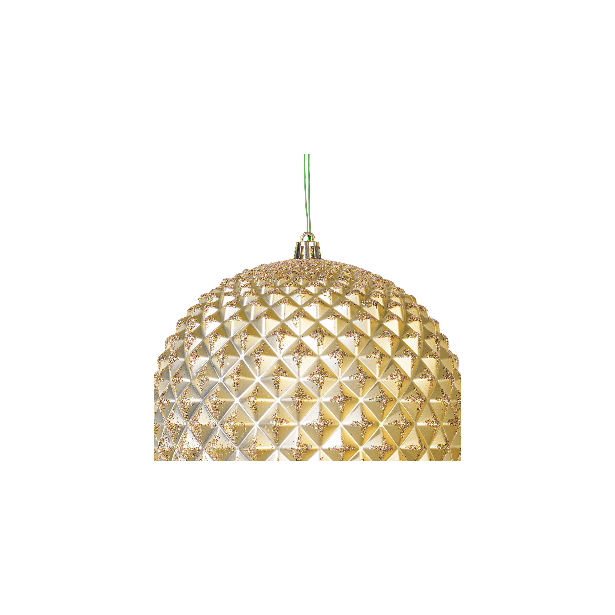 Durian Glitter Ball Ornament, Champagne