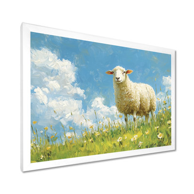 Dovenson Quiet Pasture Sheep Portrait - Sheep Wall Art