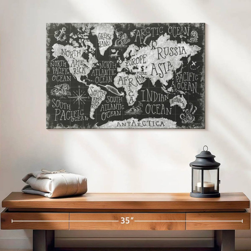 Keiri Mythical Map I, 16" H x 24" W