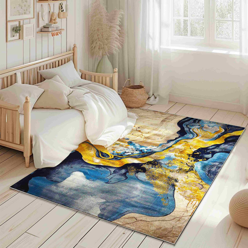 Carleen Rug Design 1111 - Navy, Rectangle 7'10.5" x 10'10"