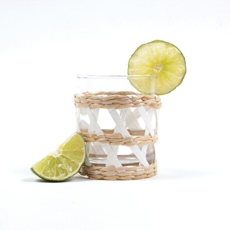 Ensemble de verres assortis 2 pièces Shanlsville, Naturel / Blanc