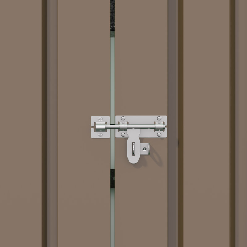 8.5 ft. W x 3.6 ft. D Metal Lean-To Storage Shed,Brown, Brown