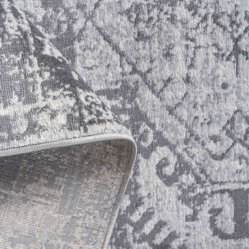 Izzie Machine Woven Grey Indoor Rug, Rectangle 200 x 290cm