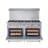 KoolMore 60'' W Double Oven Commercial Gas Range