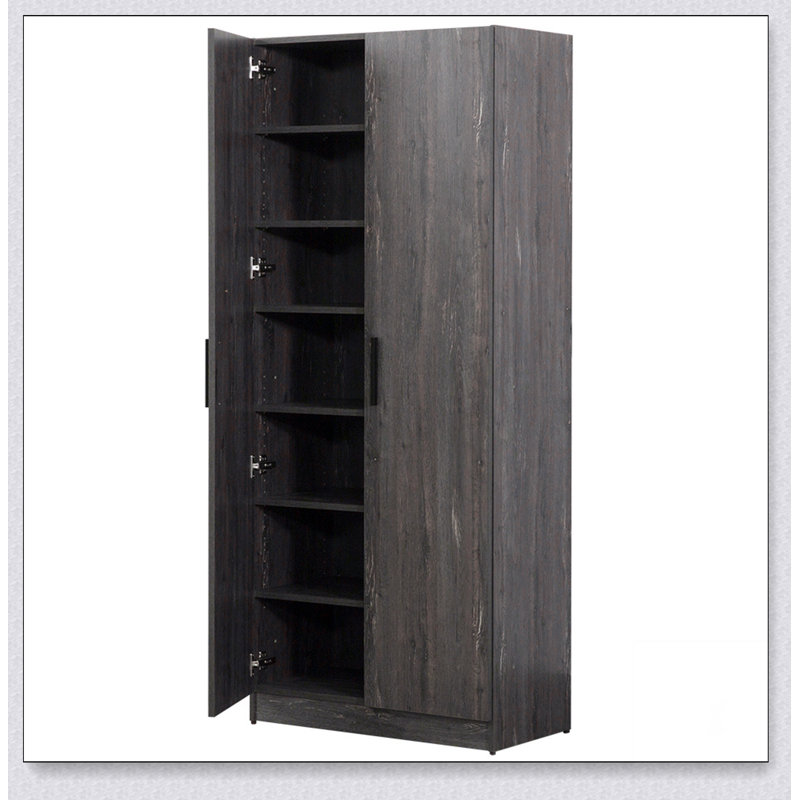 Mia Farmhouse Shoe Cabinet with Six Shelves