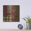 «Merry Christmas Patchwork III» par Sasha, Red Barrel Studio®, mur métallique-1049519930