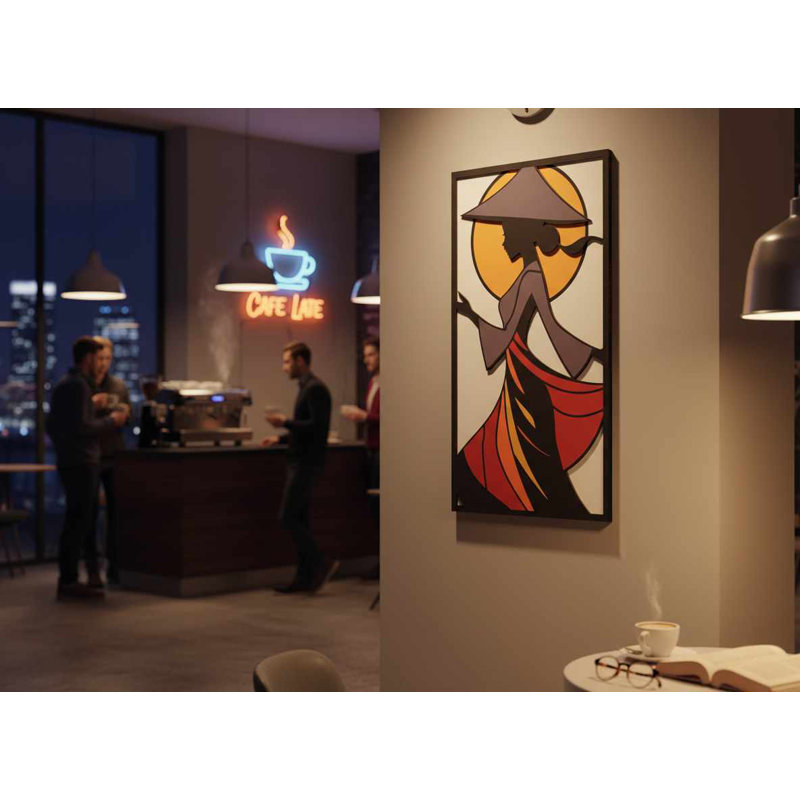 Decorative Framed MDF Painting