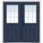 Portes d'entrée intérieures pré-montées en fibre de verre apprêtée avec grilles internes-45711200-45711201-45711205