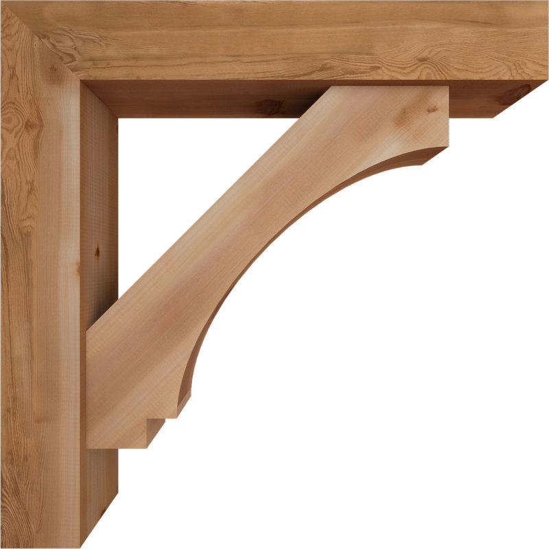 Support de bloc impérial avec entretoise décalée, 38 x 38, Cèdre rouge occidental de l 7 1/2 po (lisse)
