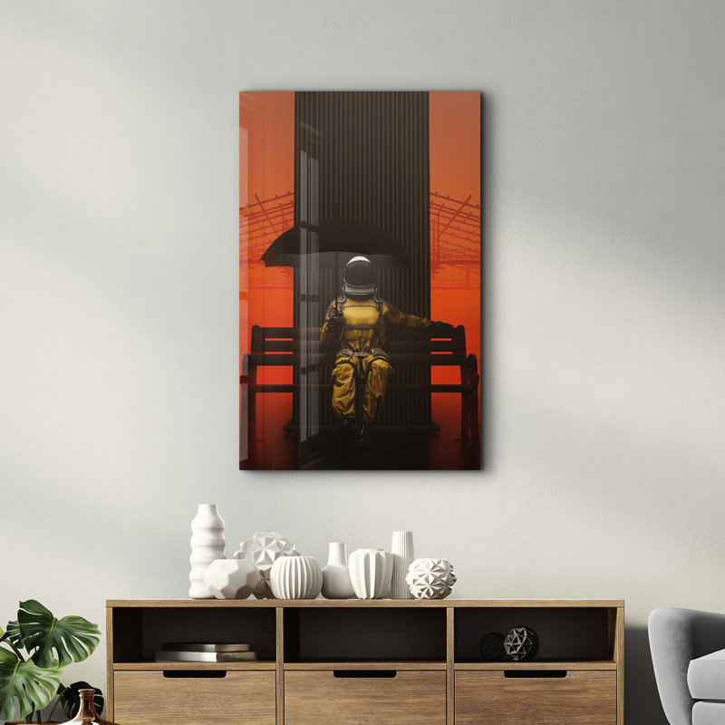 Elegant Tempered Glass Wall Art Painting, 13.8 x 21.7 inches | 100% Tempered Glass, Thickness: 0.16 inches | UV Printed for Vibrant Colors | Perfect for Home Decor, Living Room, & Office Spaces