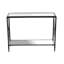 Latavion 101cm Glass Top Console Table
