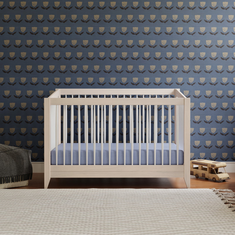 Sprout 4-in-1 Convertible Crib, Washed Natural/White
