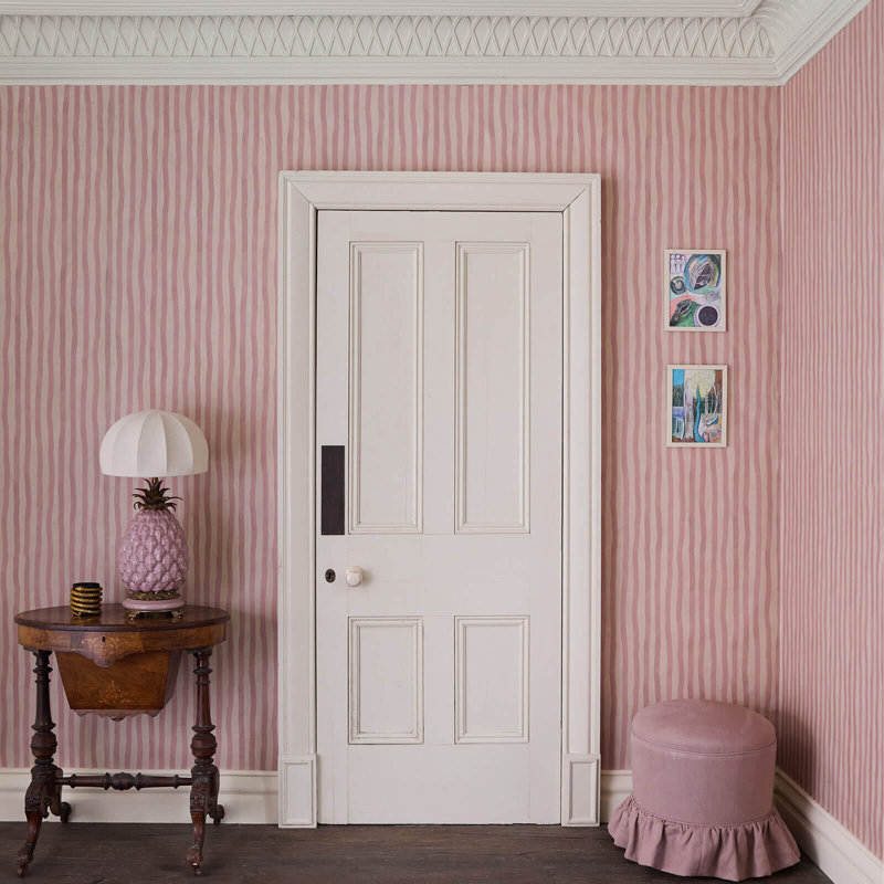 Artist's Stripe Wallpaper, Sakura/Astrantia