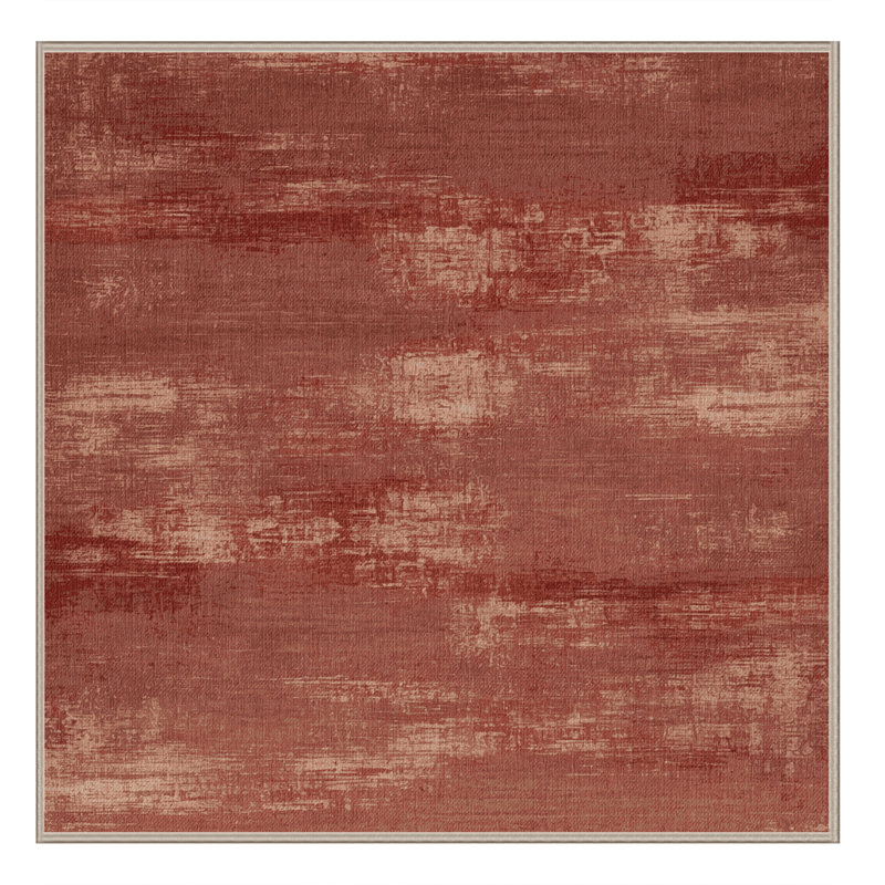 Tapis abstrait lavable à la machine, Carré 8 pi